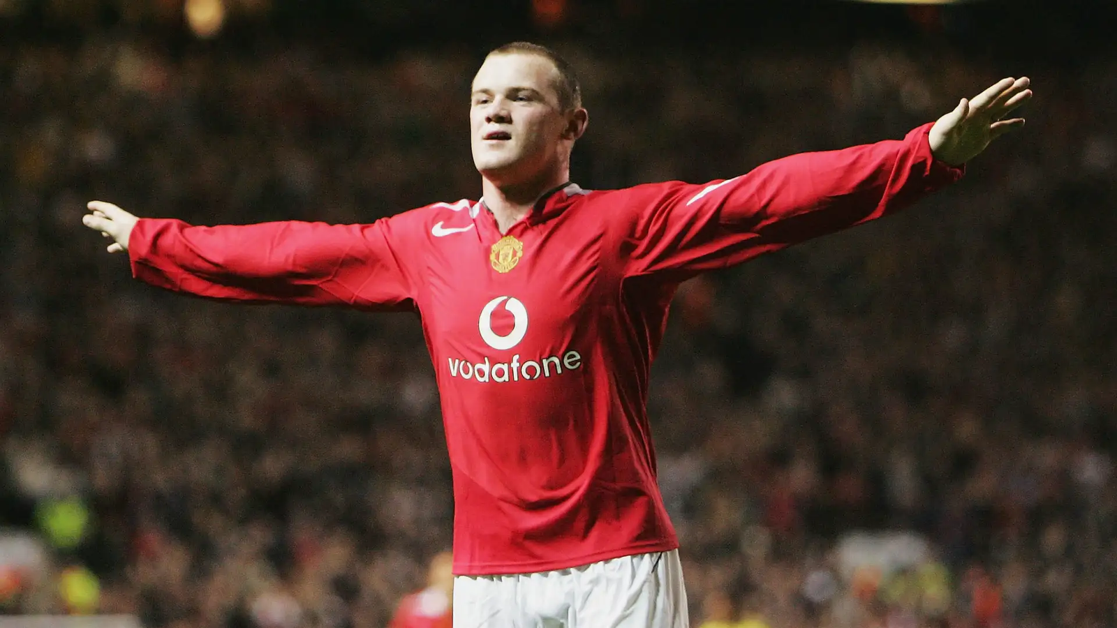 Wayne Rooney in a Manchester United shirt
