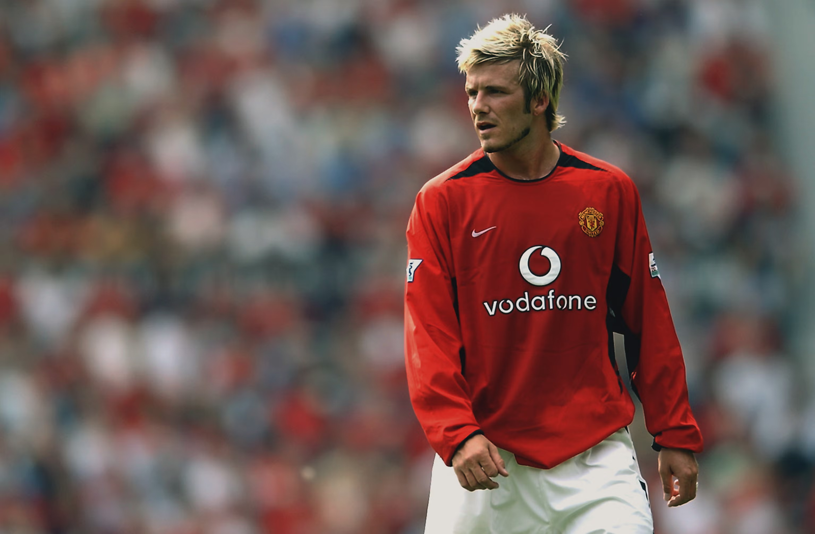 David Beckham during his Manchester United career