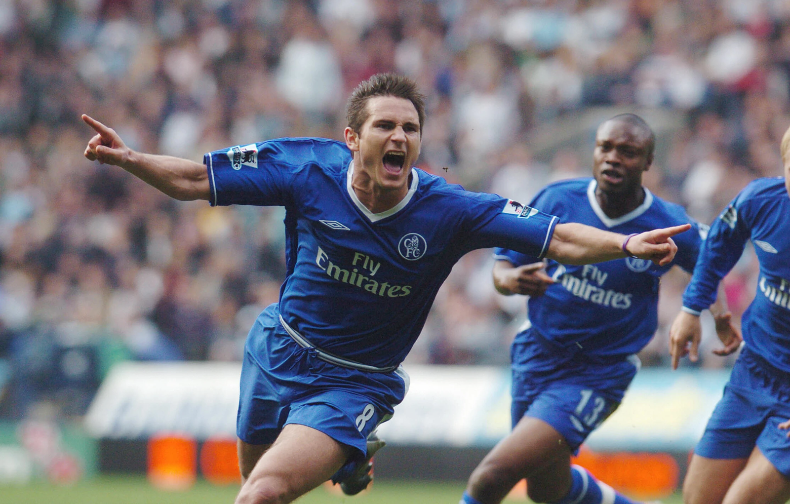 Frank Lampard celebrating a goal.